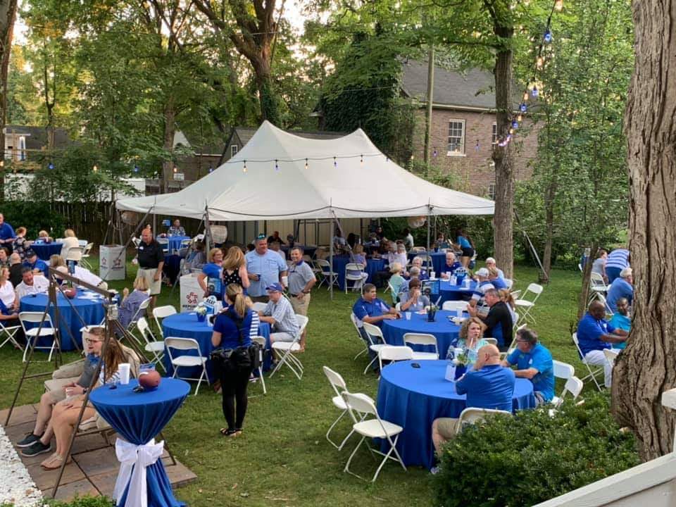Event tent setup